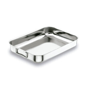 Lloguer rustidera inox amb nanses 60cm per a cuina d'events i celebracions