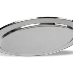 Lloguer safata oval inox gran 40x27 per a servei de càtering i events